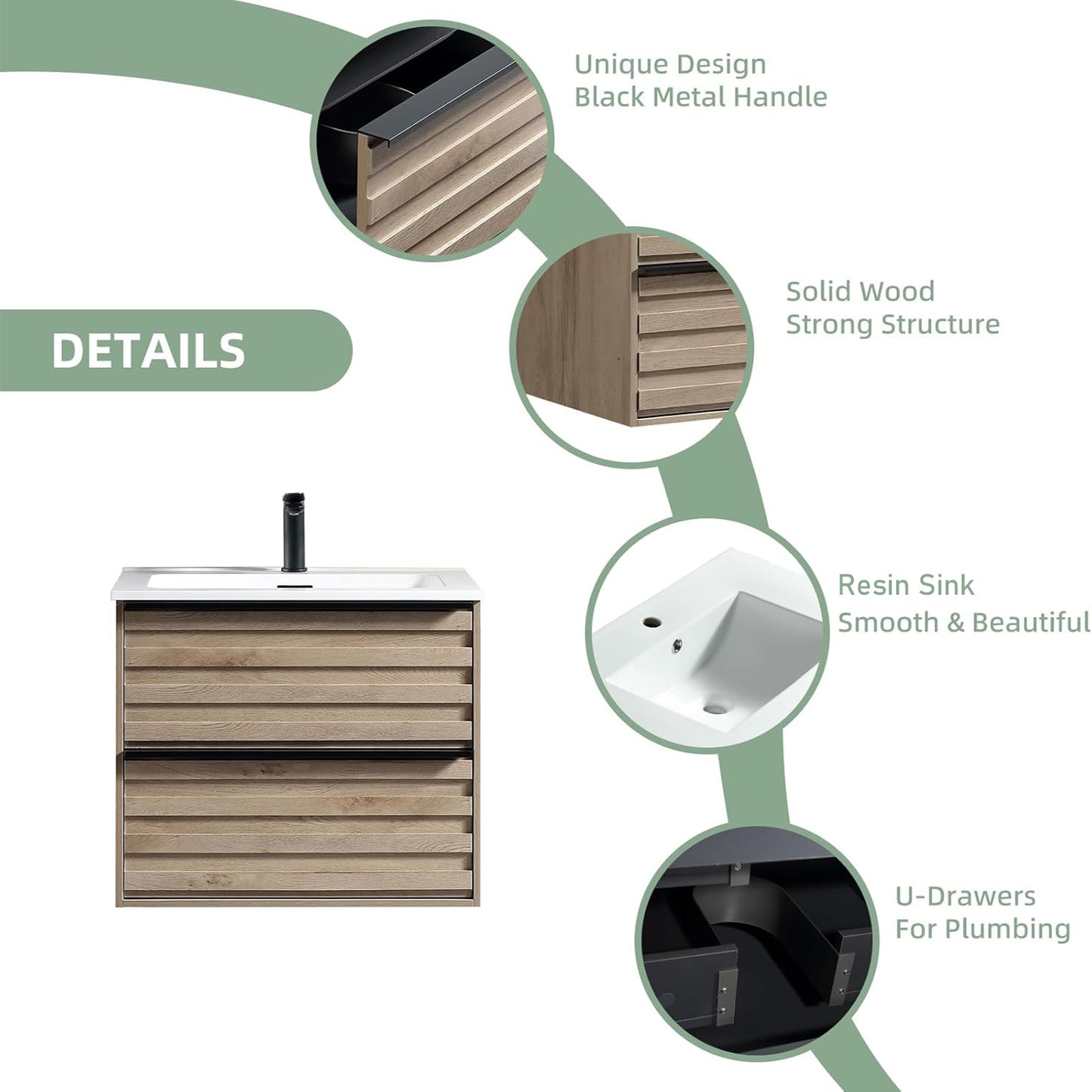 03 Designer Series – 24 Inch Vanity With Sink - Tilevanity.com