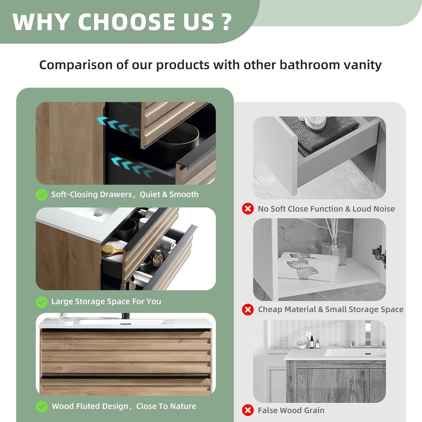 03 Designer Series – 30 Inch Vanity With Sink - Tilevanity.com