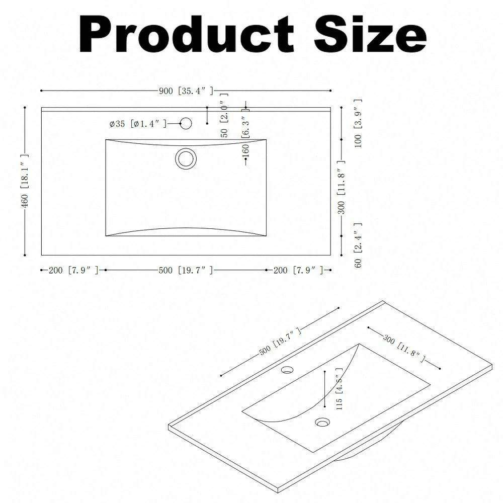 Geraldine 36" Bathroom Vanity with Basin