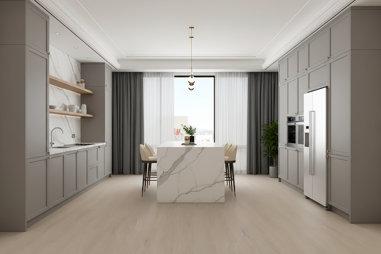 Demi Light Beige Oak | 20 Mil SPC Flooring