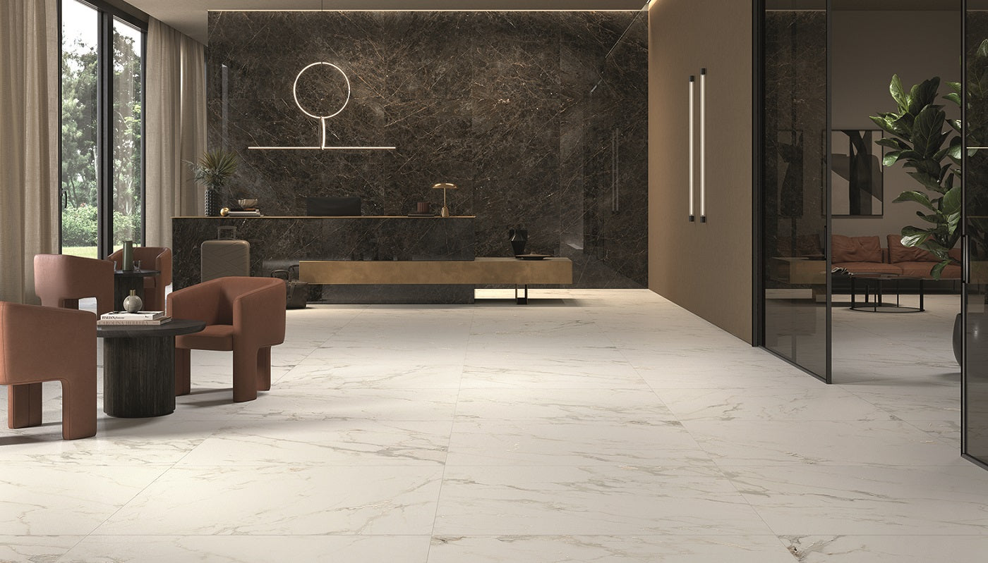 Vena Bianca Porcelain Tile 24x48"