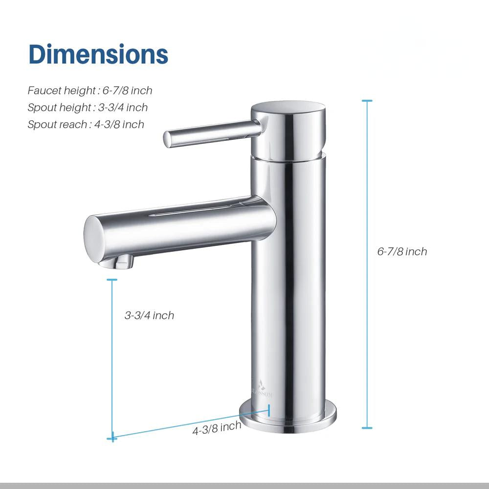 Classic Single Handle Lavatory Faucet | 4 Colors