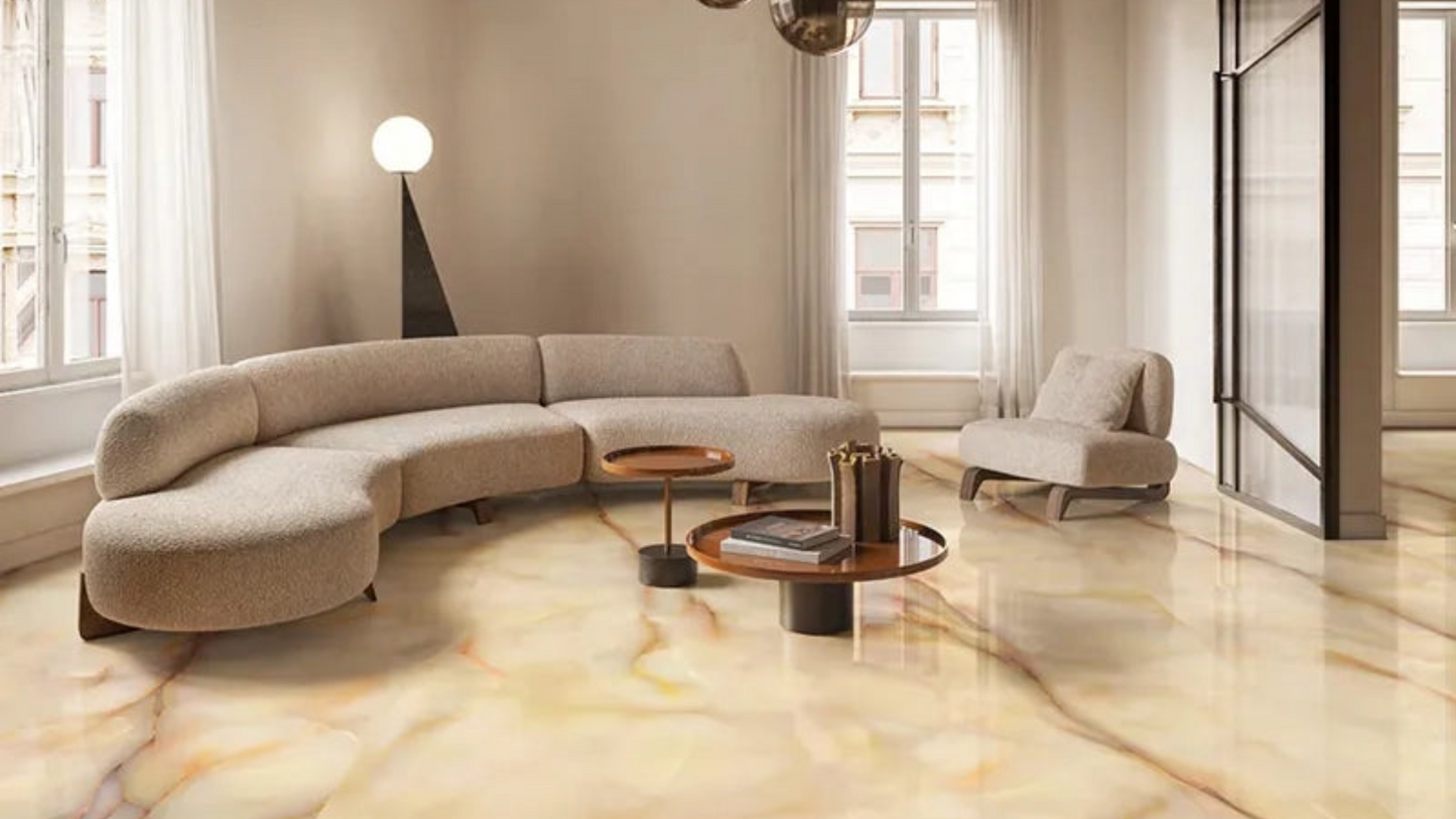 Imperium Honey Onyx Porcelain Tile Collection 24x48" | mosaic