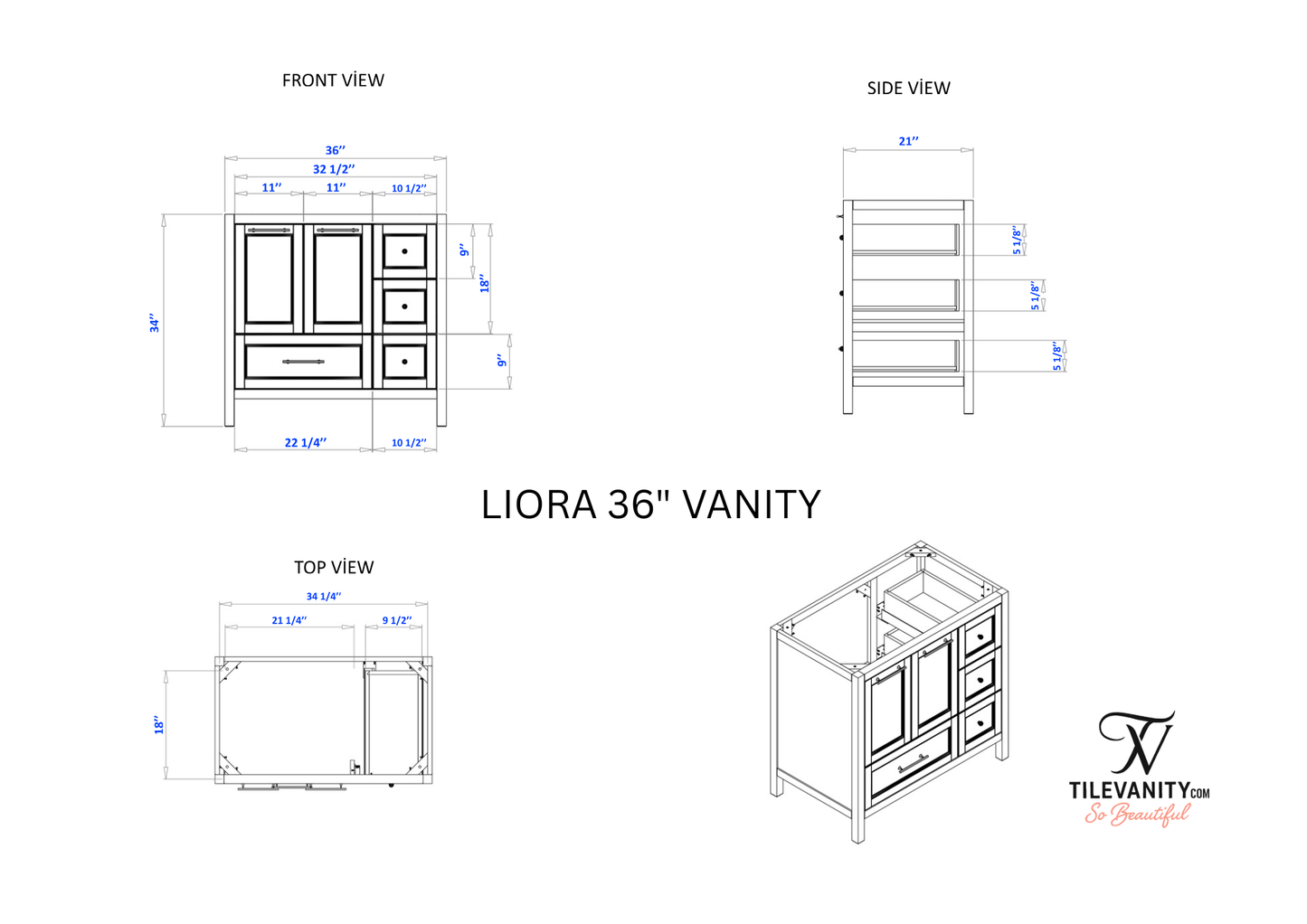 Liora Vanity 36"
