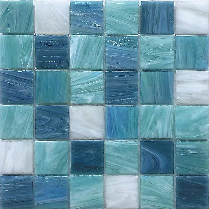 Deepwater Mix Glass Mosaic Tile | Pool Tile Collection | 2 Colors - Tilevanity.com
