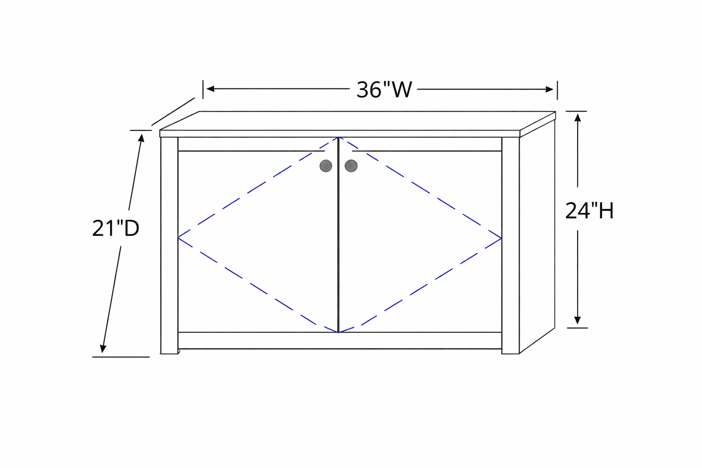 Woodbury 24"/30"/36"W Amish Made Floating Bathroom Vanity (base only)
