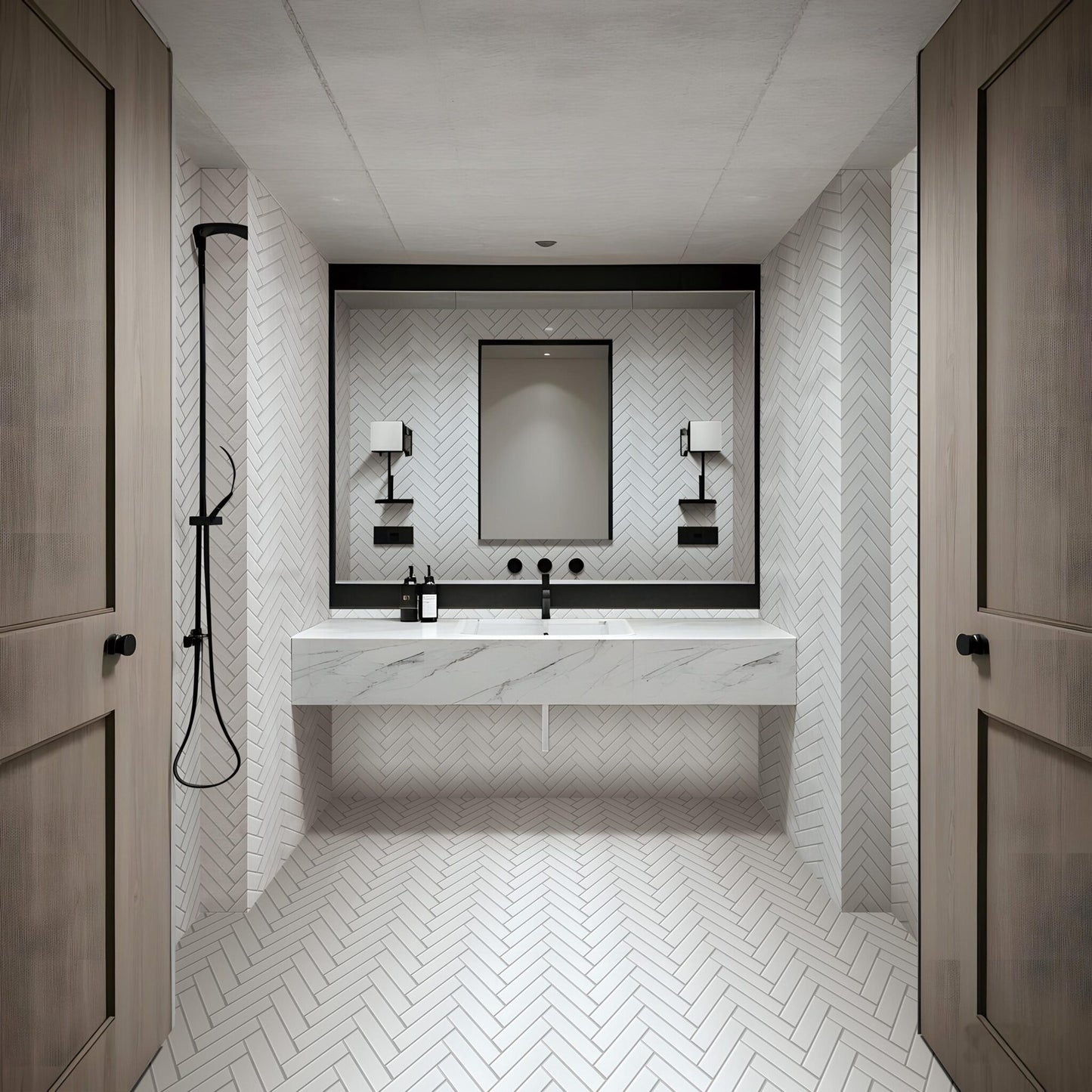 Herringbone Classic Mosaics - Tilevanity.com