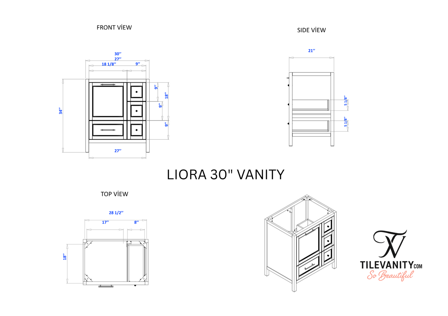 Liora Vanity 30"