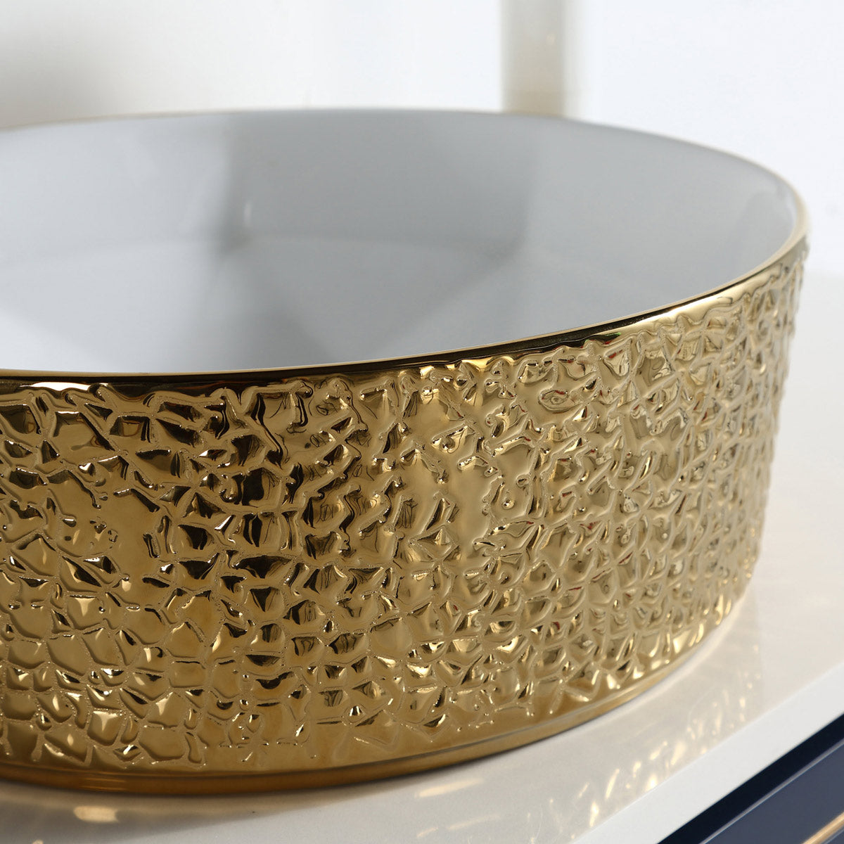 16 Designer Series Golden Bathroom Vessel Sink