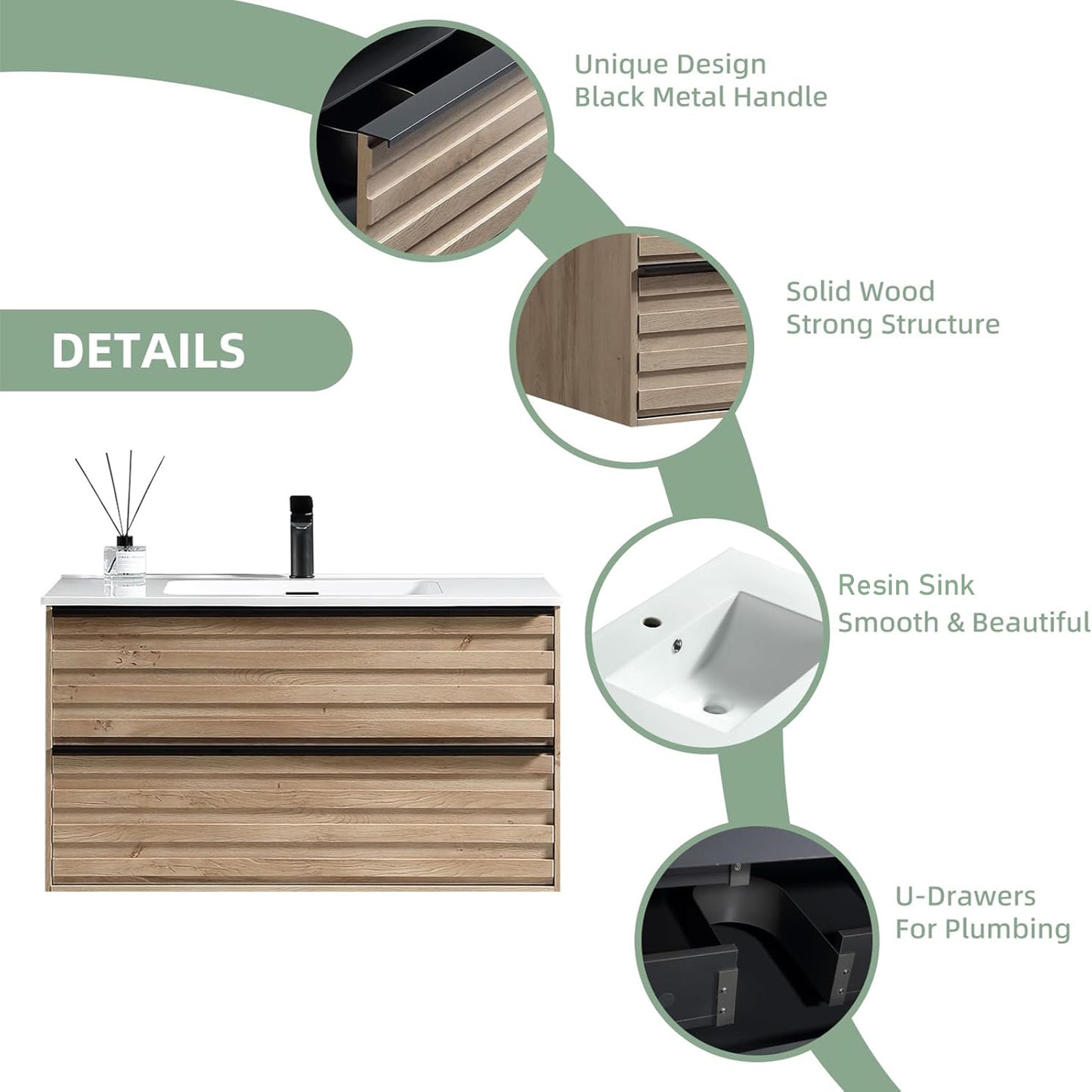 03 Designer Series – 30 Inch Vanity With Sink - Tilevanity.com