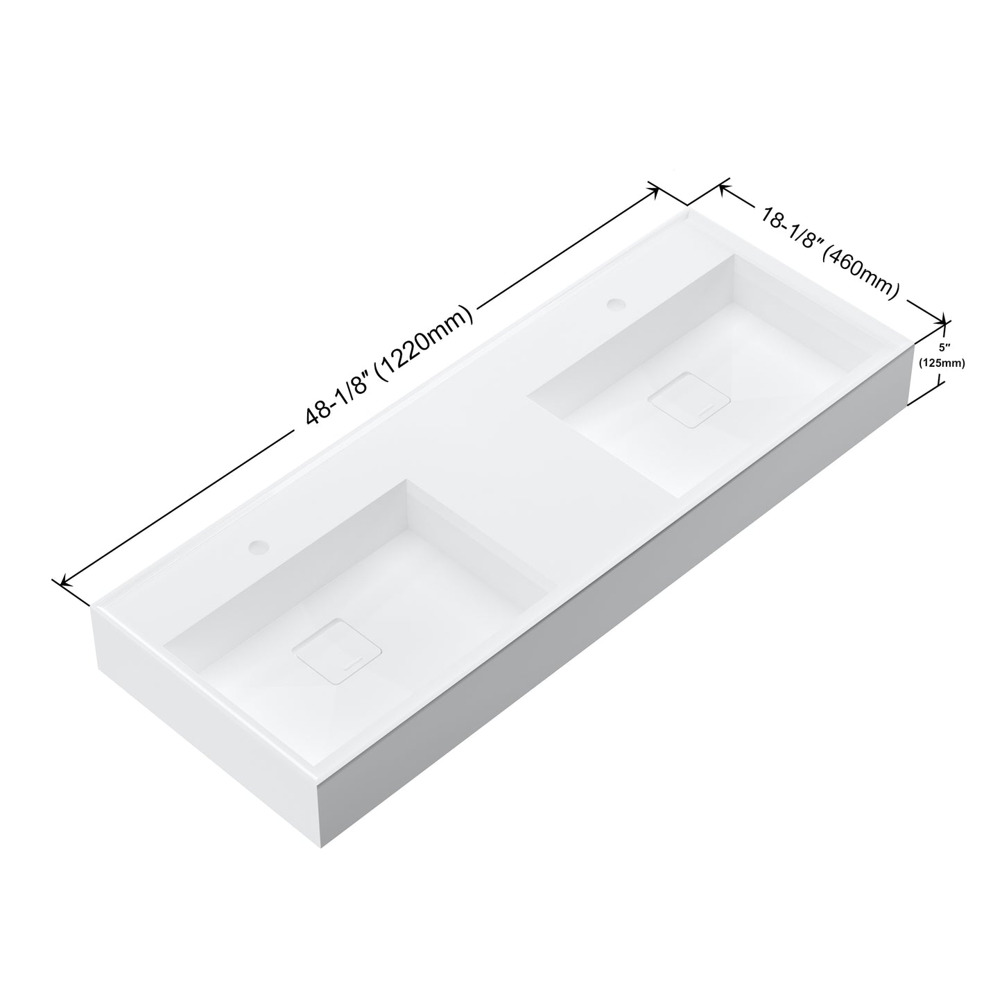 ADA Wall Mounted Bathroom Sink 4818
