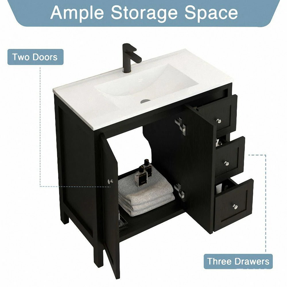 Geraldine 36" Bathroom Vanity with Basin