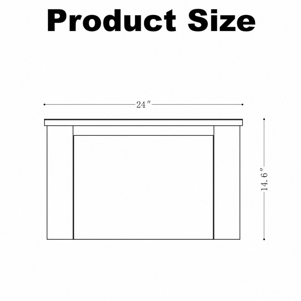 Riley Grey 24" Wall Mounted Bathroom Vanity with Basin