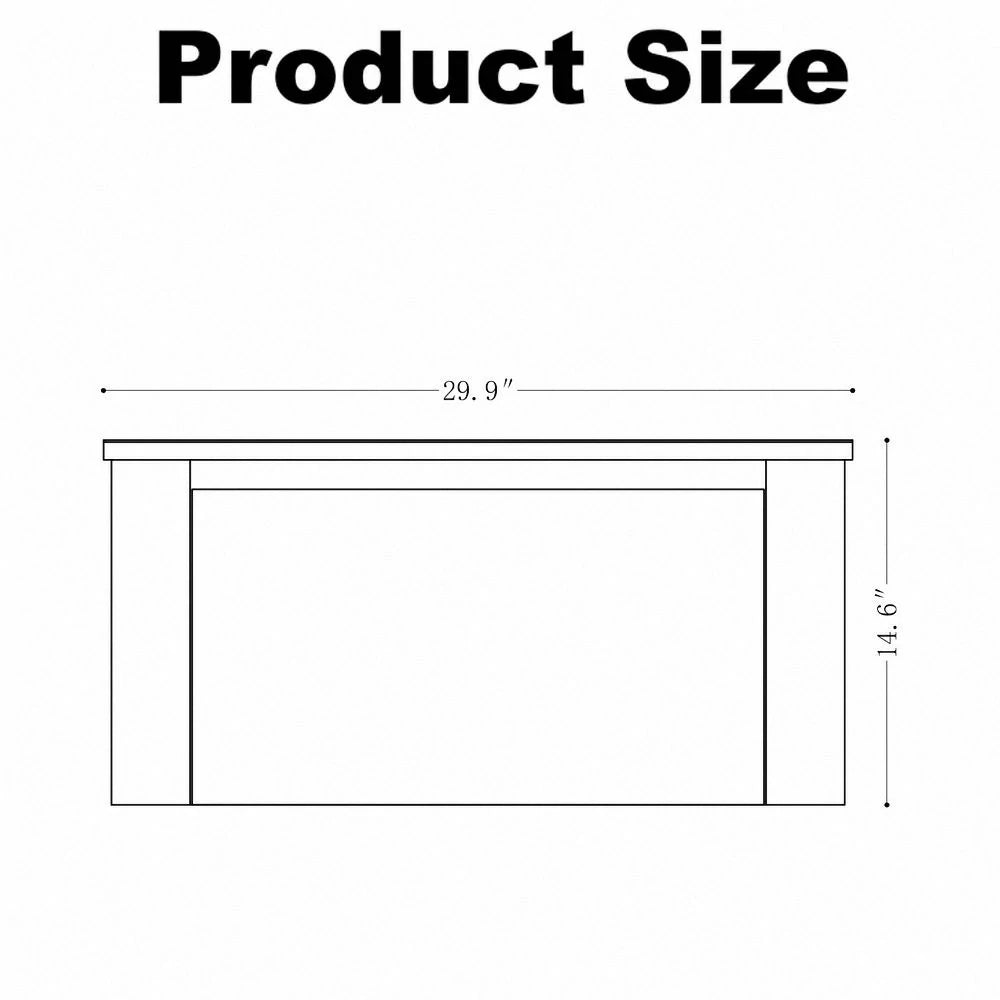 Riley Grey 30" Wall Mounted Bathroom Vanity with Basin