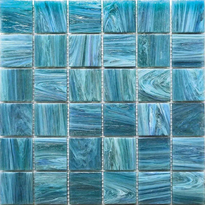 Deepwater Glass Mosaic Tile – 6 colors | Pool Tile Collection - Tilevanity.com