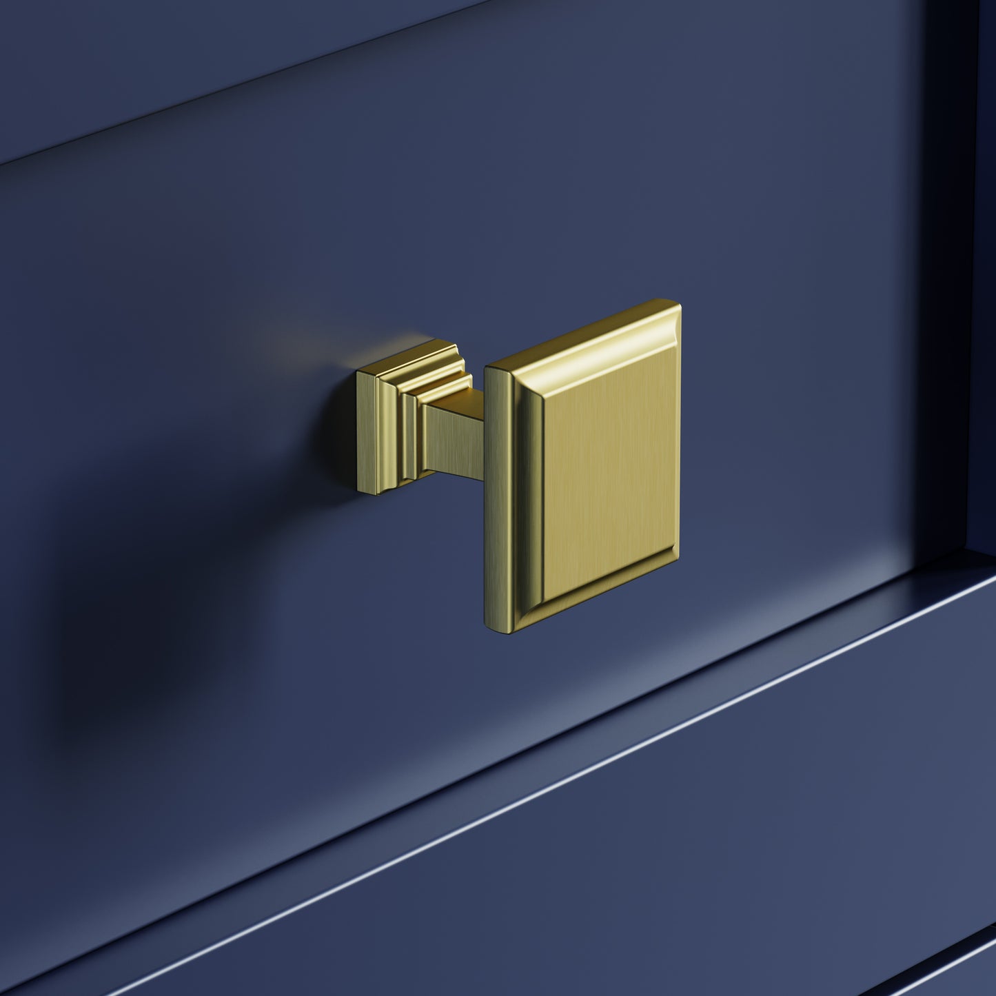 Classic Square Cabinet Knobs (Pack of 2) | 4 Colors