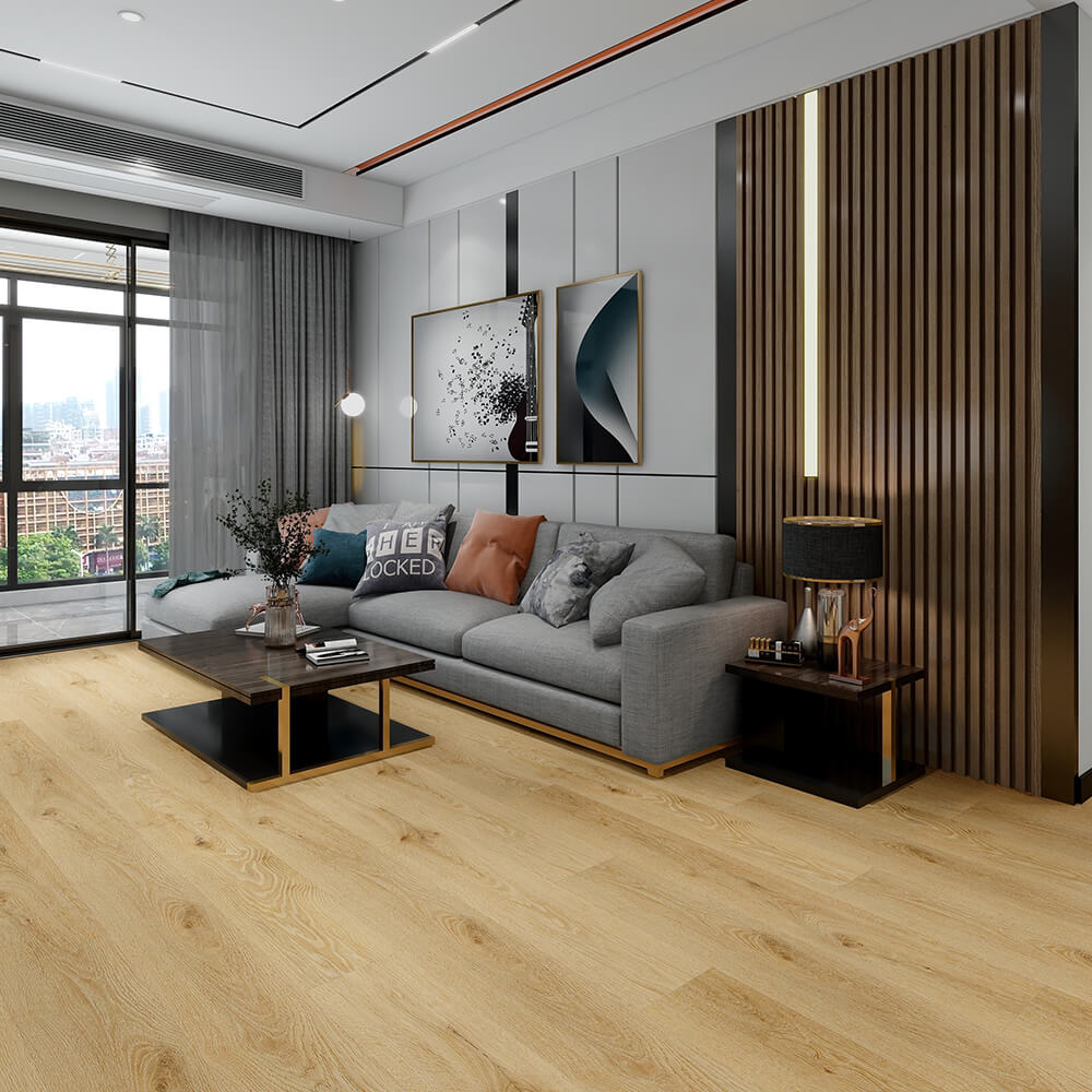 Demi Natural Beige 9x59" | 20 Mil SPC Flooring