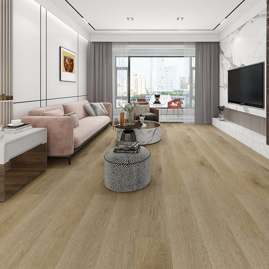 Demi Greige 9x59" | 20 Mil SPC Flooring