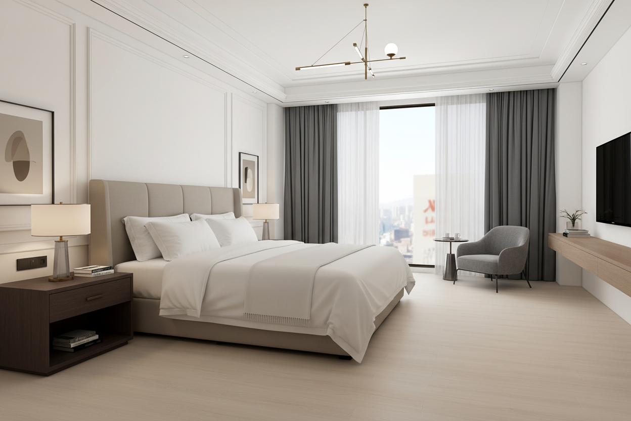 Demi Light Beige Oak | 20 Mil SPC Flooring