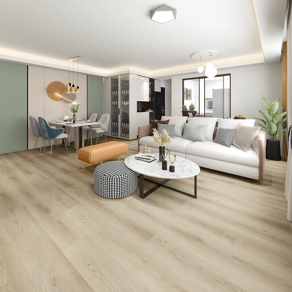 Demi Cream Oak 9x59" | 20 Mil SPC Flooring