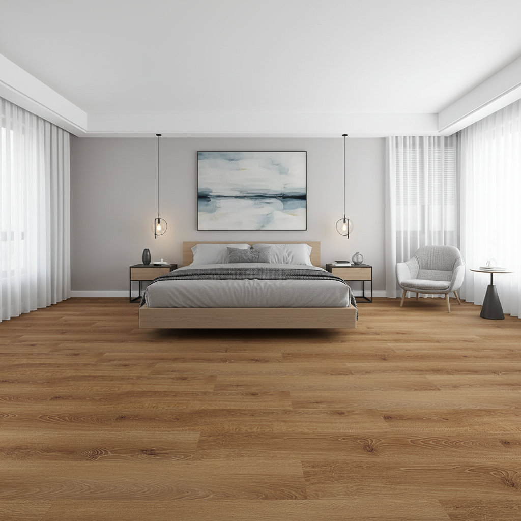Demi Medium Brown Oak 9x59" | 20 Mil SPC Flooring