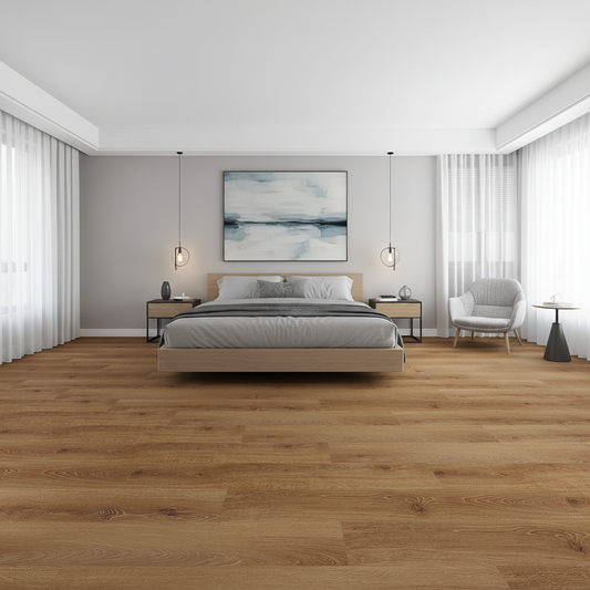 Demi Medium Brown Oak 9x59" | 20 Mil SPC Flooring