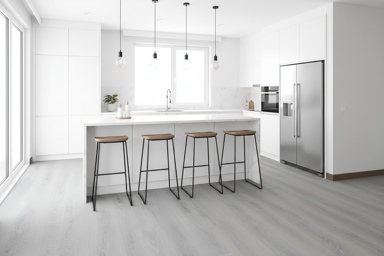 Demi Light Gray Oak 9x59" | 20 Mil SPC Flooring