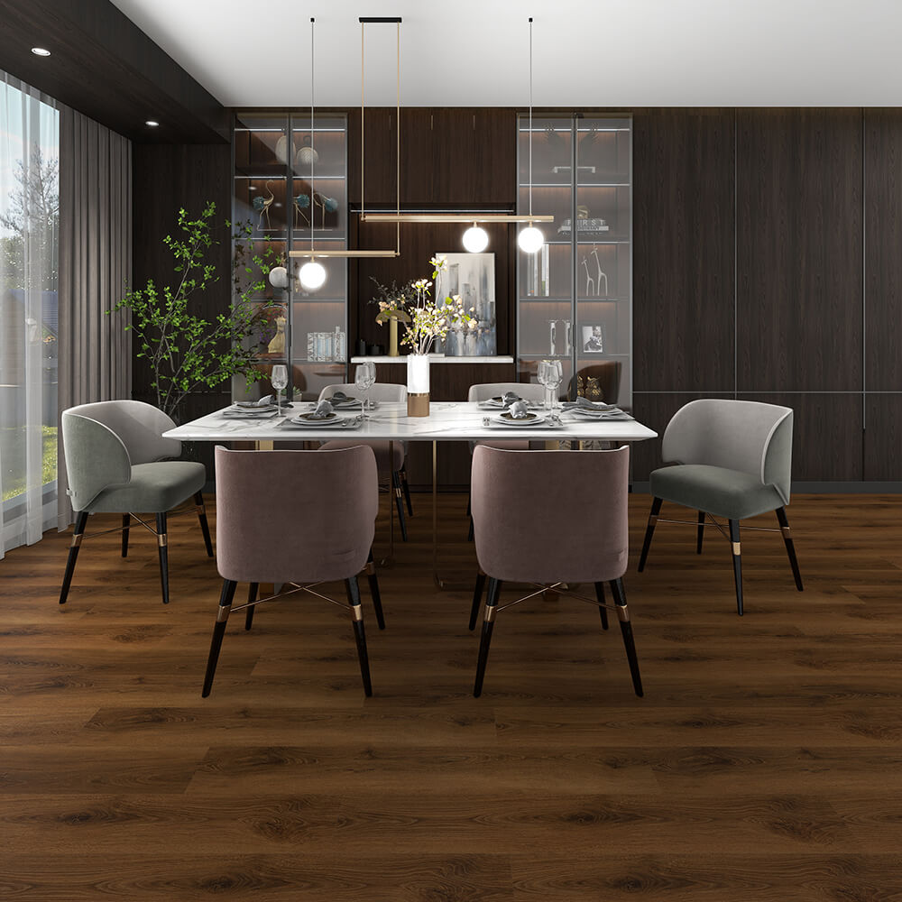 Demi Dark Brown Oak | 20 Mil SPC Flooring