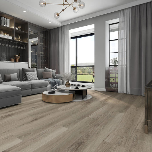 Demi Taupe Oak 9x59" | 20 Mil SPC Flooring