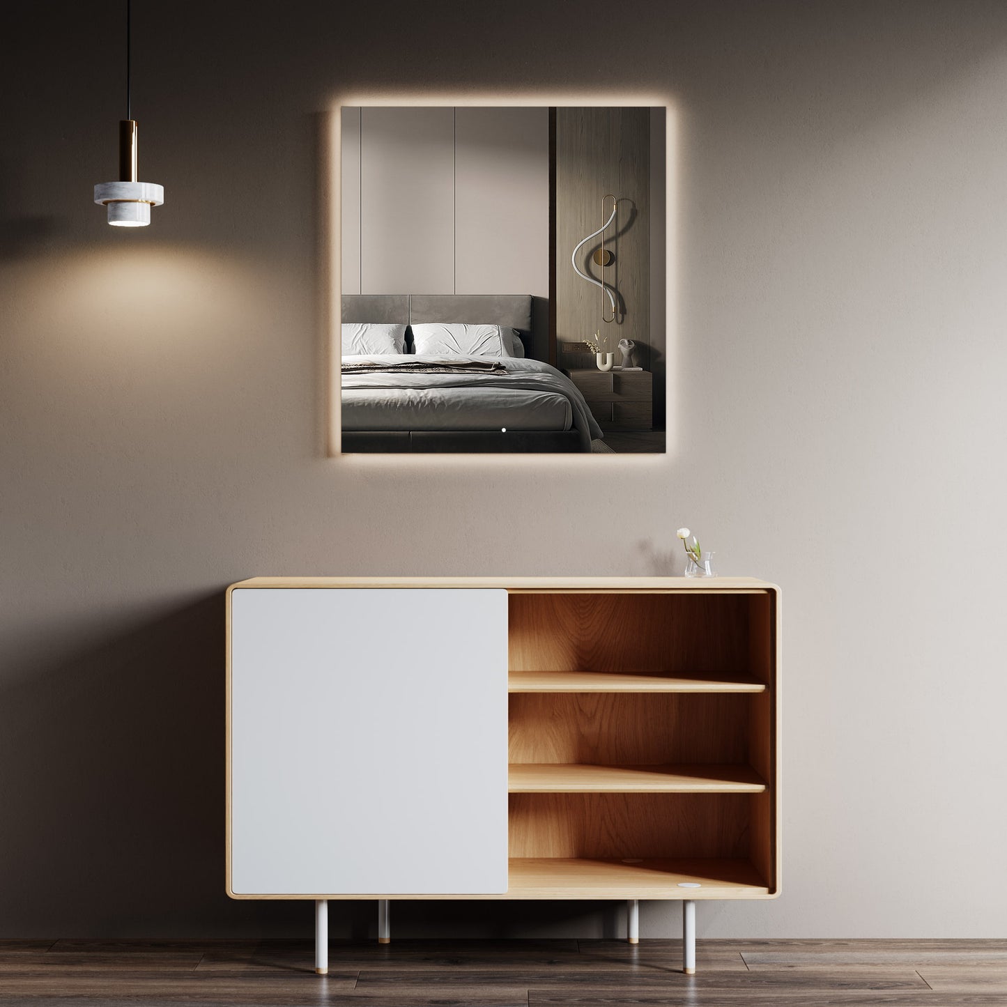 5002 Designer Series LED Light Mirror 30"x31"