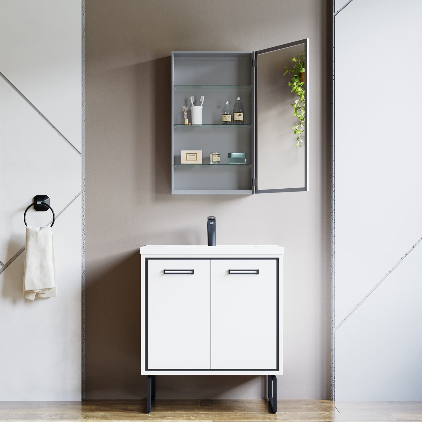 05 Designer Medicine Cabinet 24x31" - Tilevanity.com