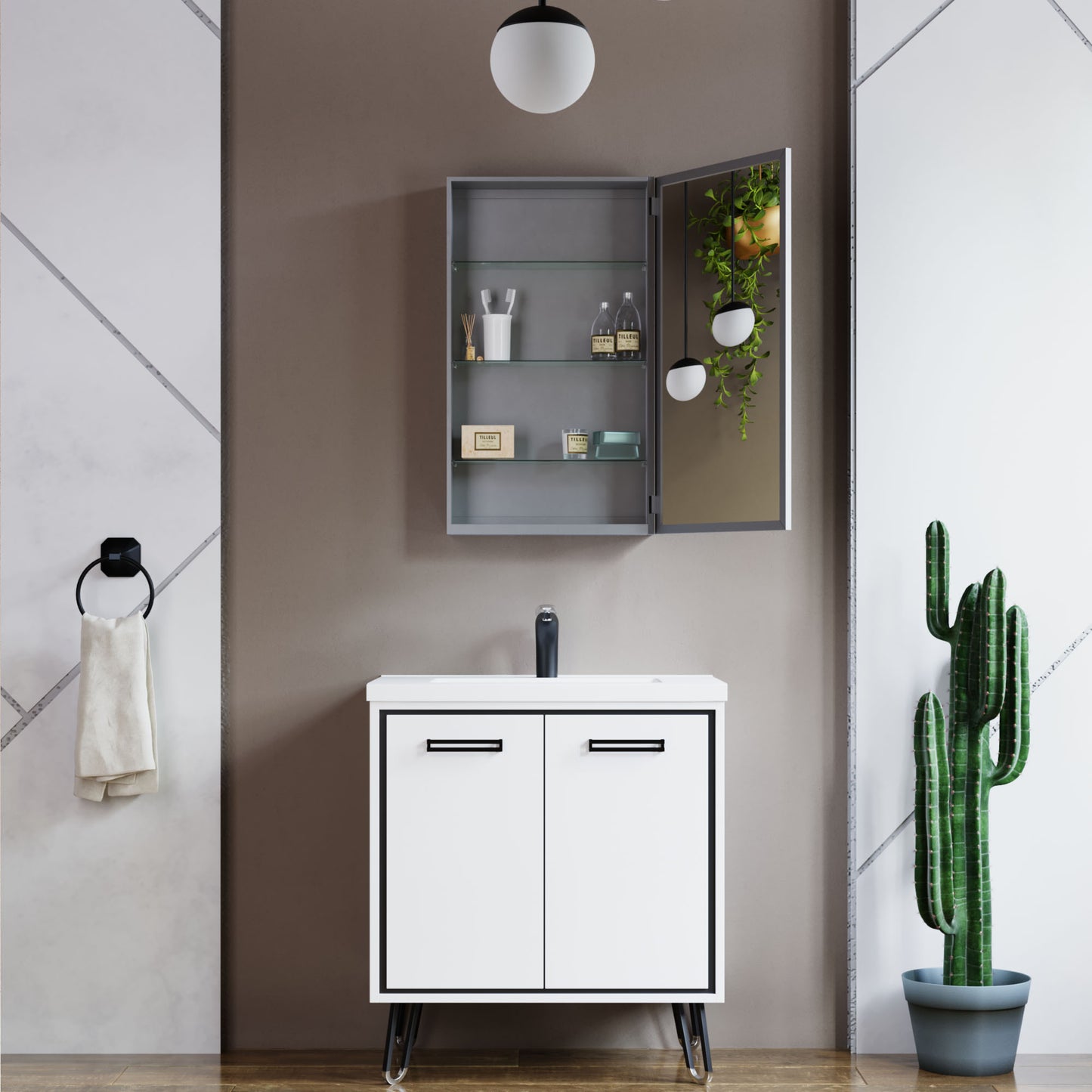 05 Designer Medicine Cabinet 21x31" - Tilevanity.com