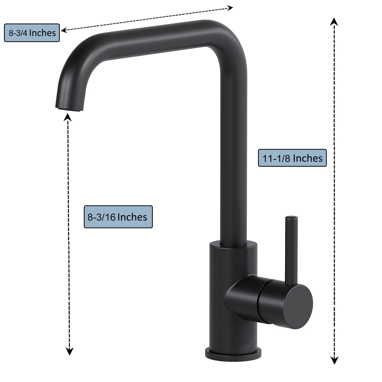Single Handle Lavatory Faucet – 8001 008 -3 colors - Tilevanity.com