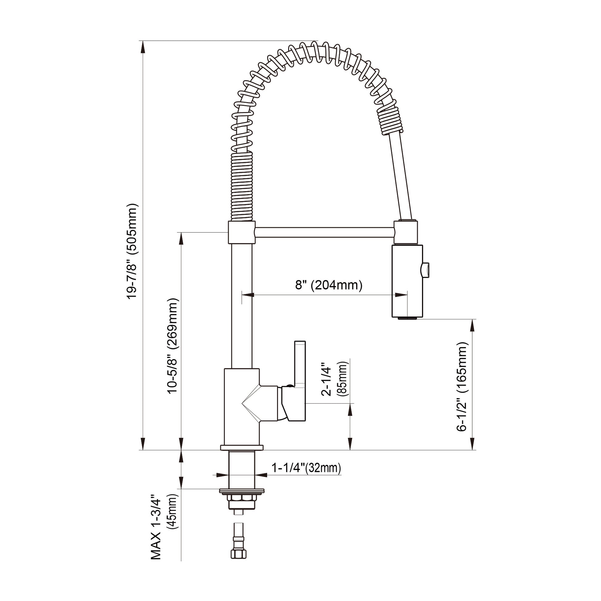 Single Handle Kitchen Faucet – 8002 006 - 3 colors - Tilevanity.com