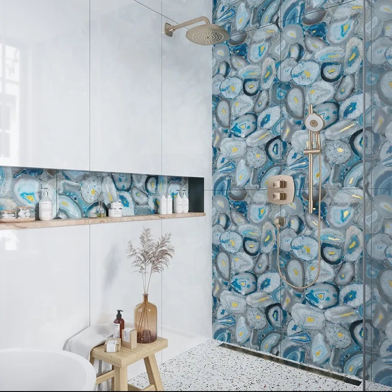 Gemstone Blue Porcelain Tile 24x48"
