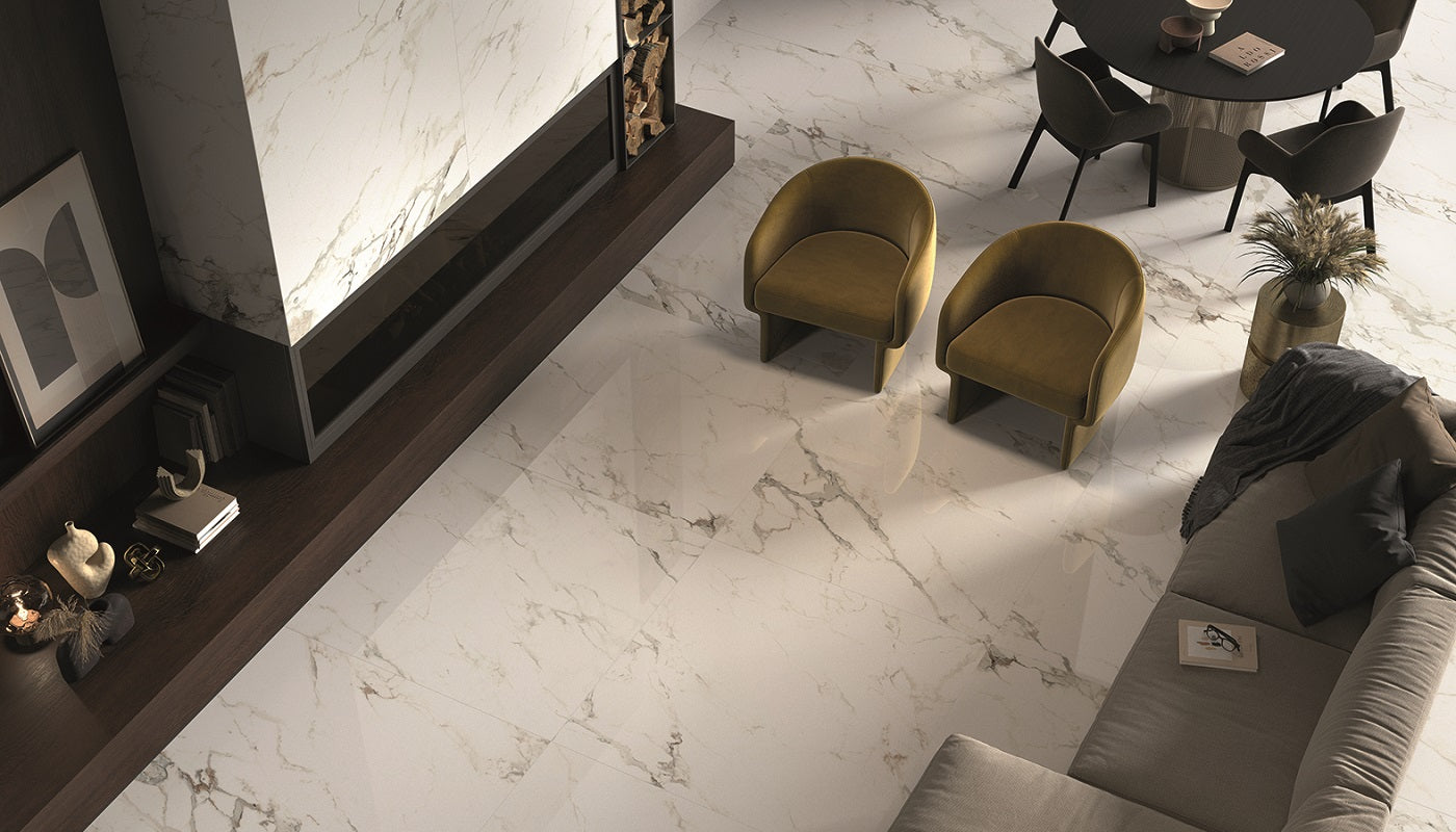 Vena Bianca Porcelain Tile 24x48"