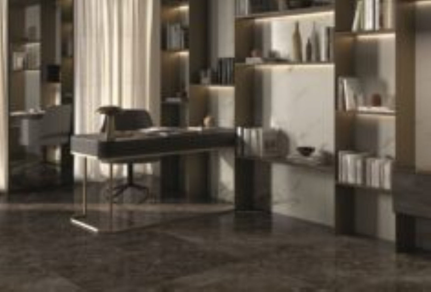 Obsidian Noir Porcelain Tile 24x48"