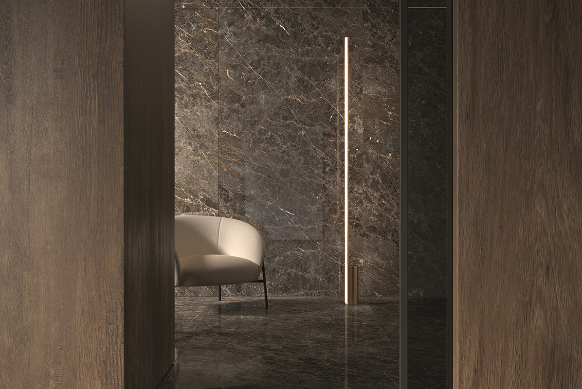 Obsidian Noir Porcelain Tile 24x48"