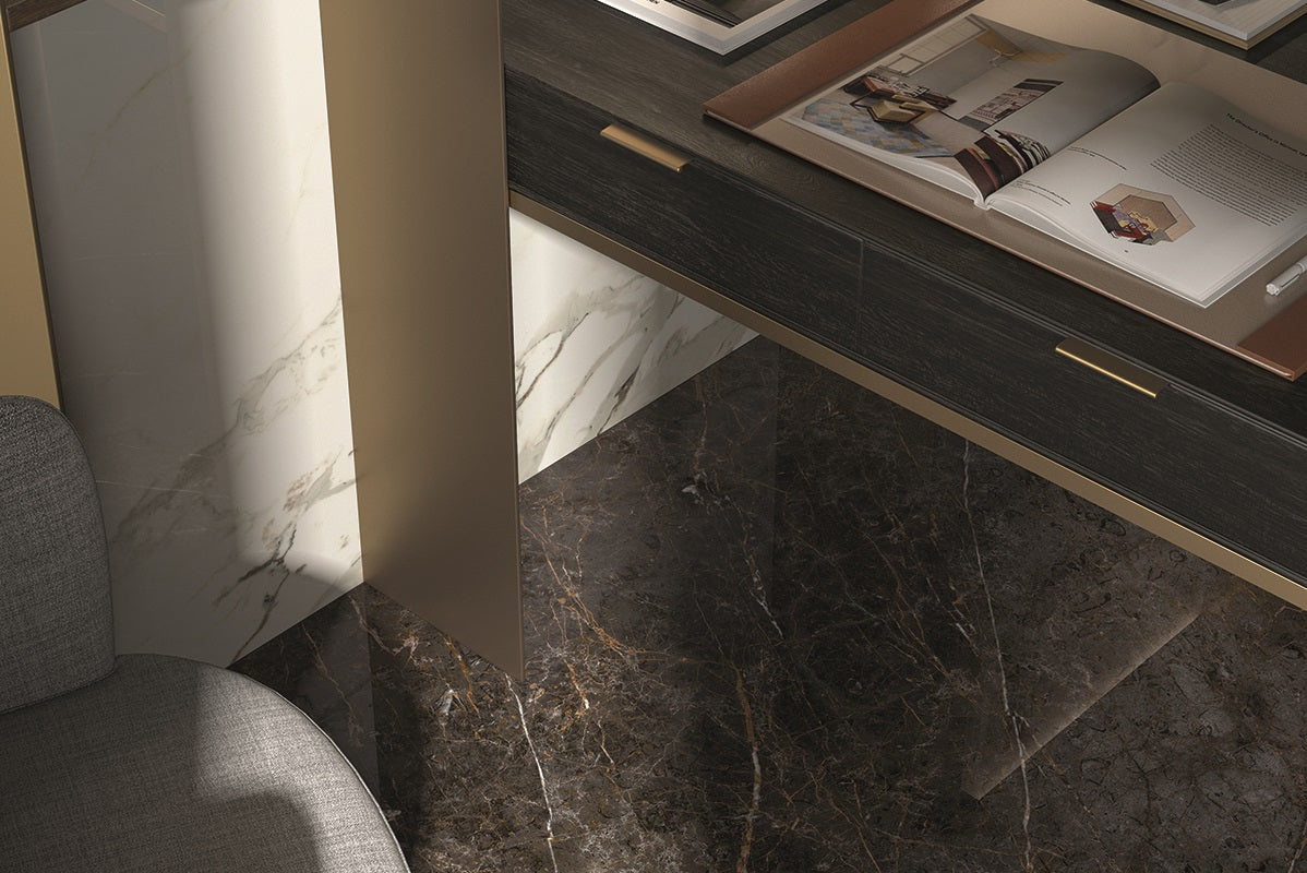 Obsidian Noir Porcelain Tile 24x48"