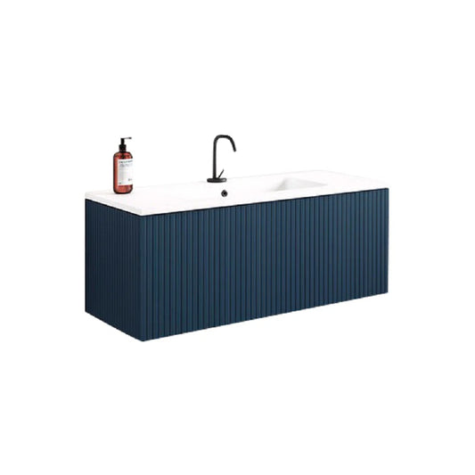 Alima 24" Navy Blue Single Bathroom Vanity With Ceramic Top - Tilevanity.com