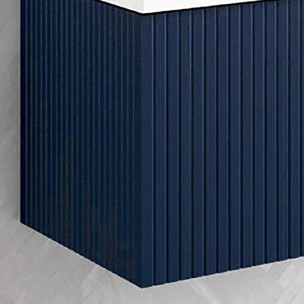 Alima 24" Navy Blue Single Bathroom Vanity With Ceramic Top - Tilevanity.com