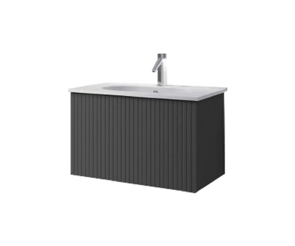 Alima 32" Gray Single Bathroom Vanity With Ceramic Top - Tilevanity.com