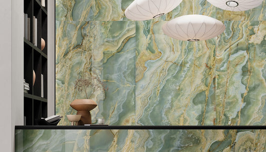 Onice Reale Giada Green Polished Porcelain 24x48"