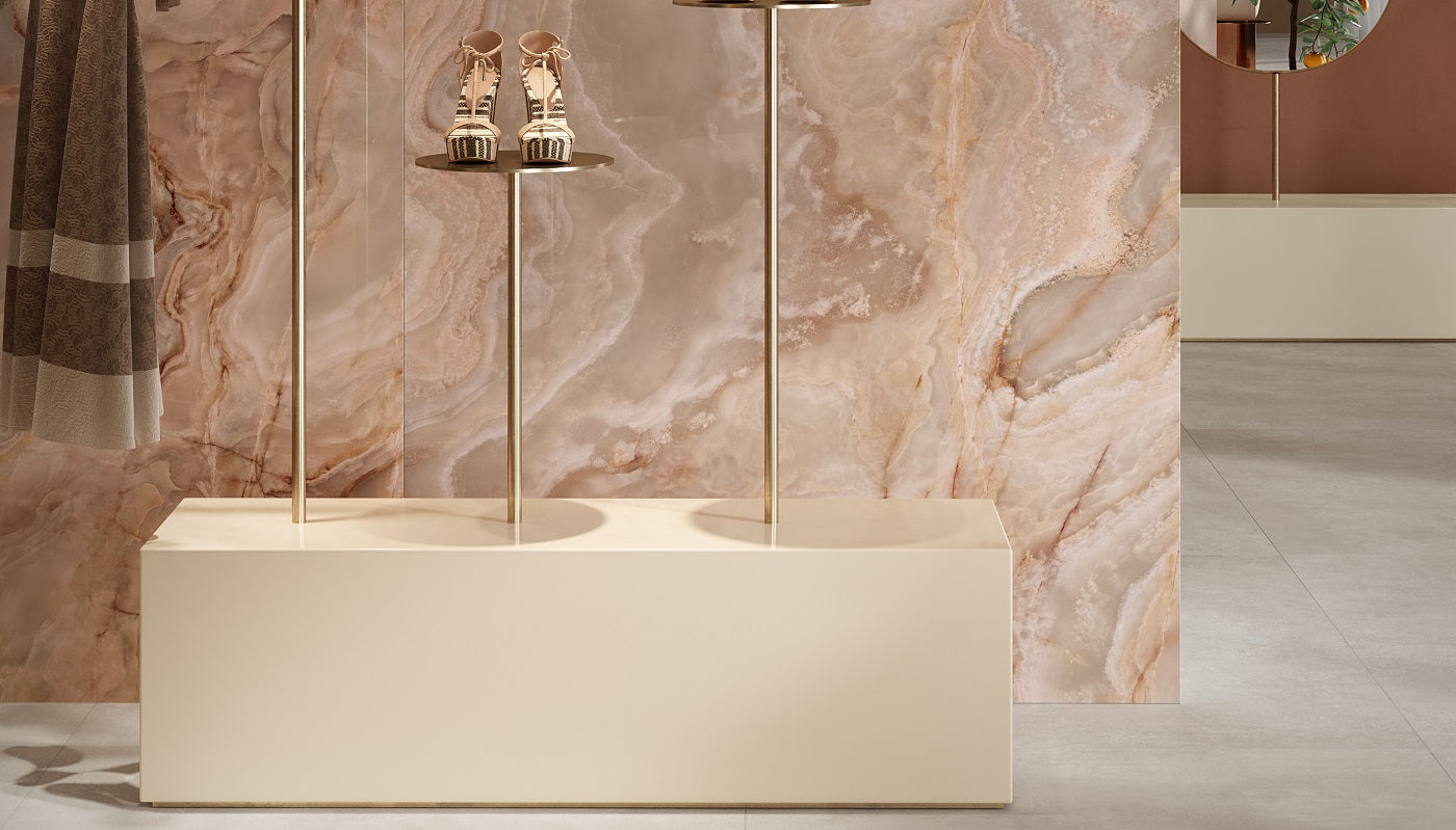 Onice Reale Malaga Polished Porcelain 24x48" - Tilevanity.com