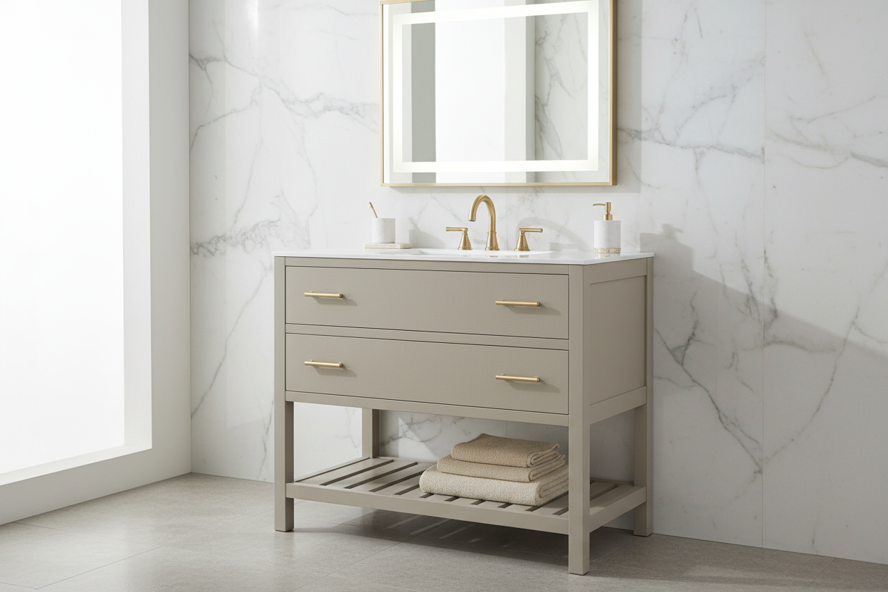 Belmont Colors 24" /30"/ 36"W Amish Made Bathroom Cabinet (Base Only) 7 Colors