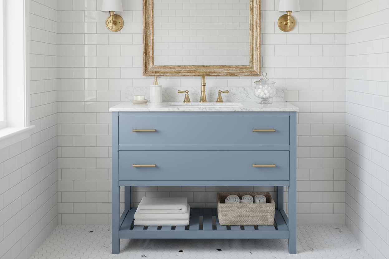 Belmont Colors 24" /30"/ 36"W Amish Made Bathroom Cabinet (Base Only) 7 Colors