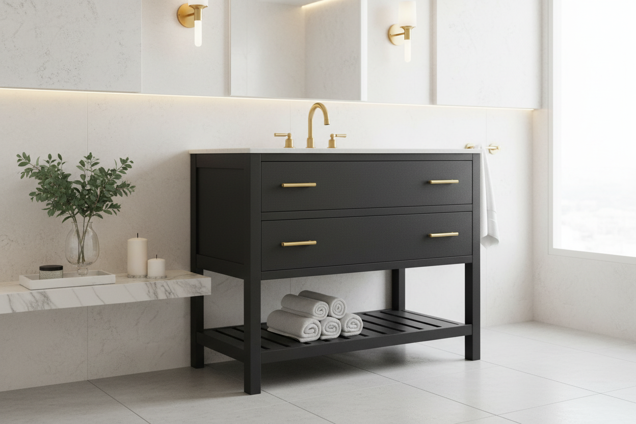 Belmont Colors 24" /30"/ 36"W Amish Made Bathroom Cabinet (Base Only) 7 Colors