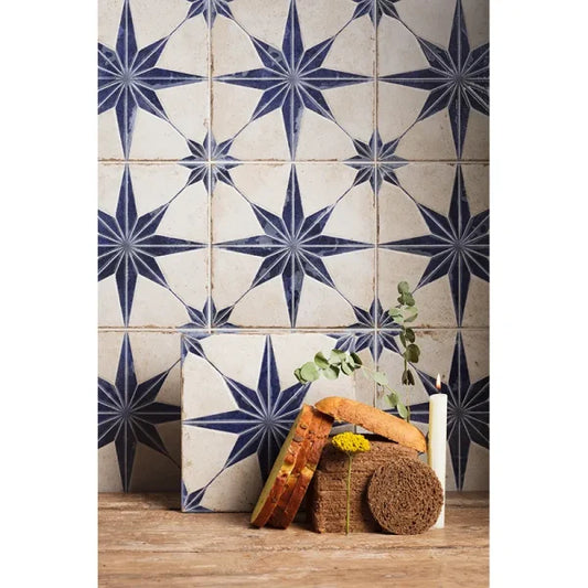 Orion Star Blue Porcelain Tile 8x8 - Tilevanity.com