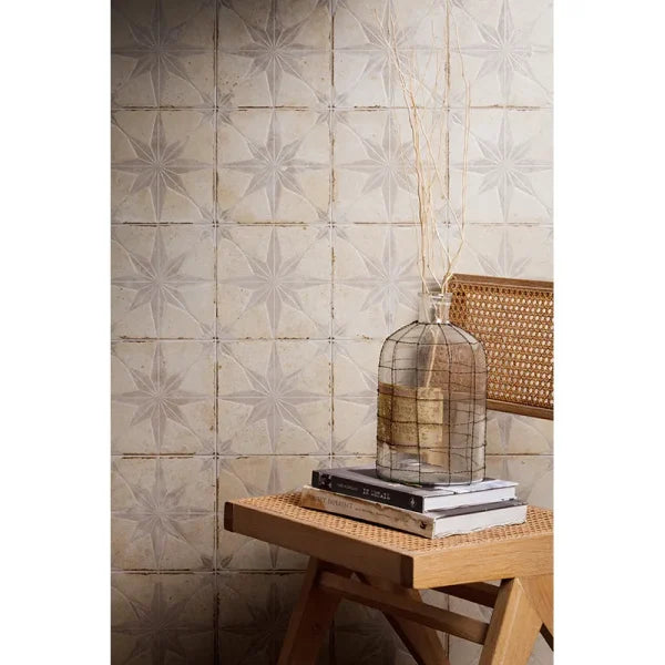 Orion Star White Porcelain Tile 8x8 - Tilevanity.com