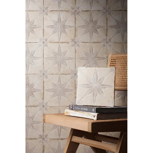 Orion Star White Porcelain Tile 8x8 - Tilevanity.com